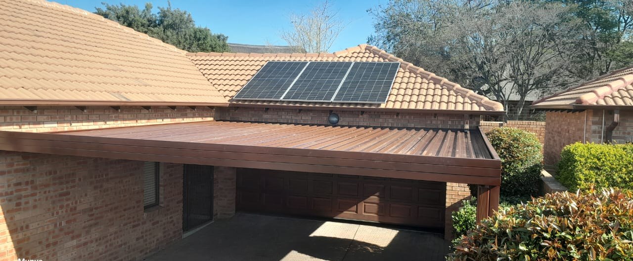 Modern carport Pretoria